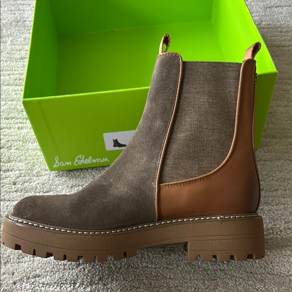 Brown and Tan Ankle Boots - Picture 2 of 7